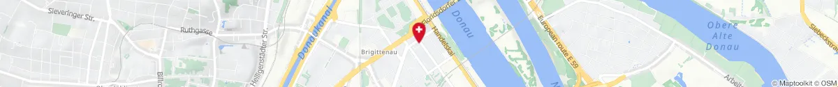 Kartendarstellung des Standorts für Apotheke Aurora in 1200 Wien
